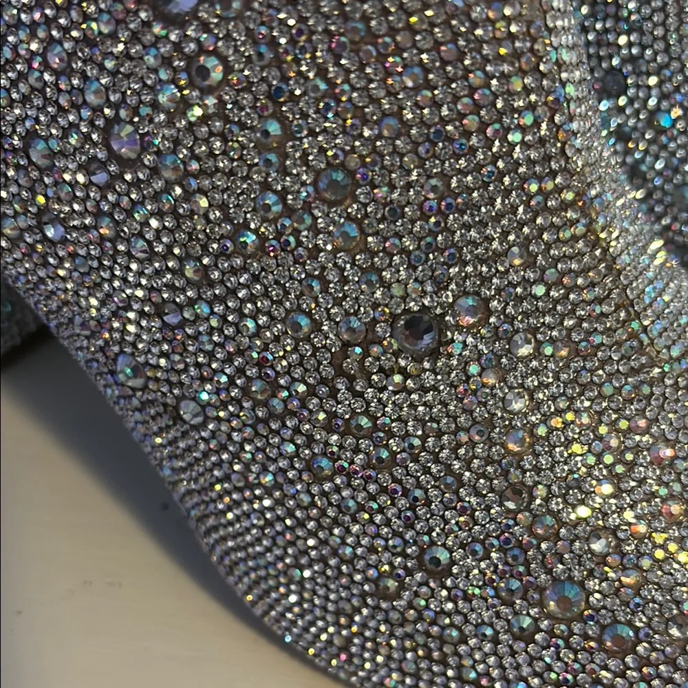 Sparkling Rhinestone Ankle Boots - Picture 4 of 6